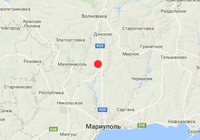 Карта землетрясения на Донбассе