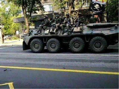 БТР и террористы
