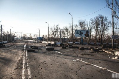 Перекресток рядом с Путиловским мостом