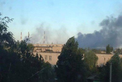 Пожар на ТЭС в Счастье